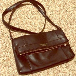 Kate Spade black crossbody zippered pouch